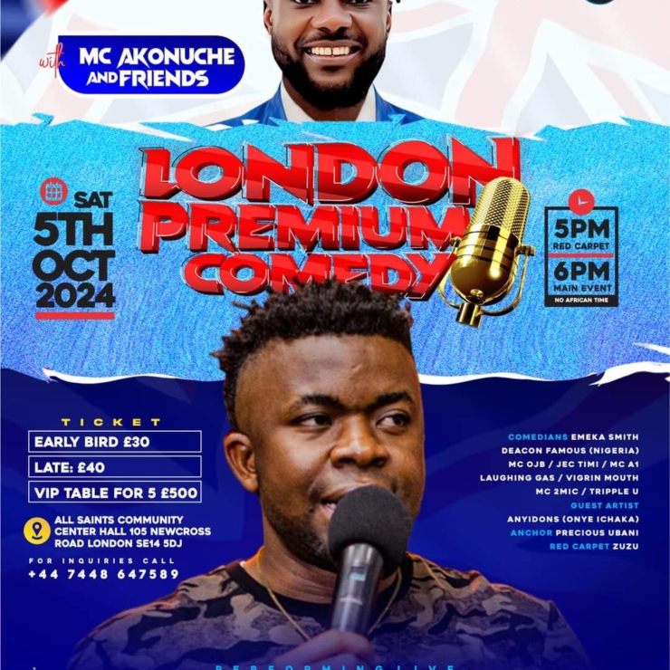 London Premium Comedy with MC AKONUCHE